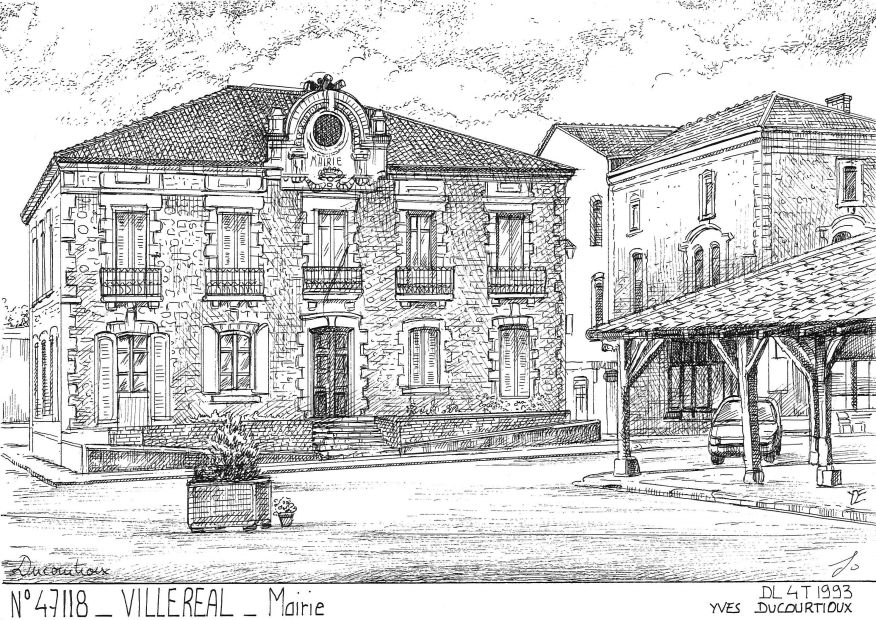 N 47118 - VILLEREAL - mairie