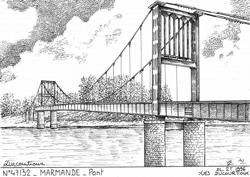 N 47132 - MARMANDE - pont