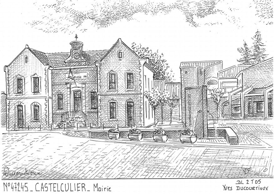 N 47245 - CASTELCULIER - mairie