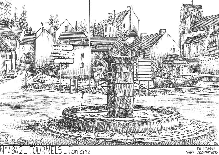 N 48042 - FOURNELS - fontaine