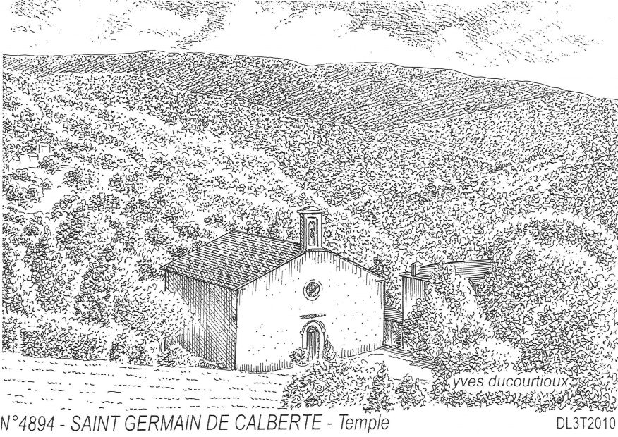 N 48094 - ST GERMAIN DE CALBERTE - temple