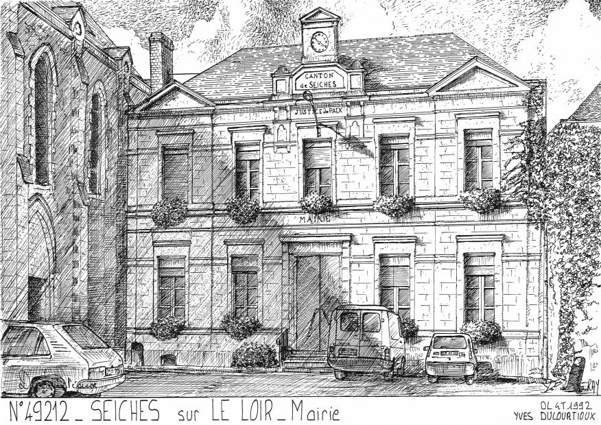 N 49212 - SEICHES SUR LE LOIR - ancienne mairie
