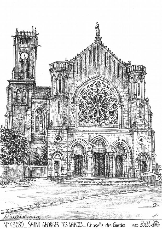 N 49280 - ST GEORGES DES GARDES - chapelle des gardes