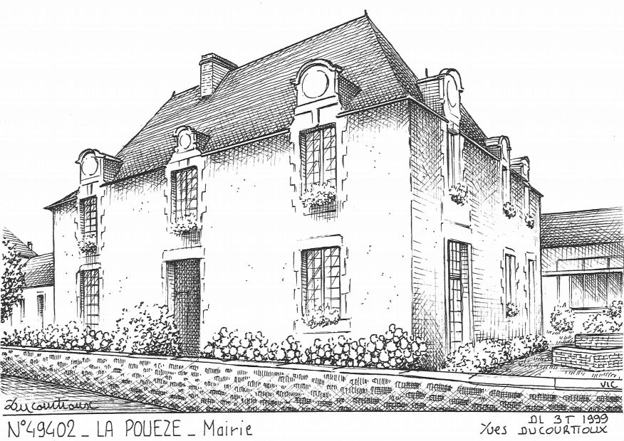 N 49402 - LA POUEZE - mairie