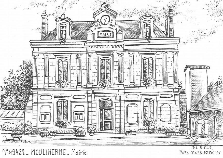 N 49482 - MOULIHERNE - mairie