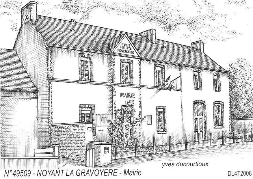 N 49509 - NOYANT LA GRAVOYERE - mairie