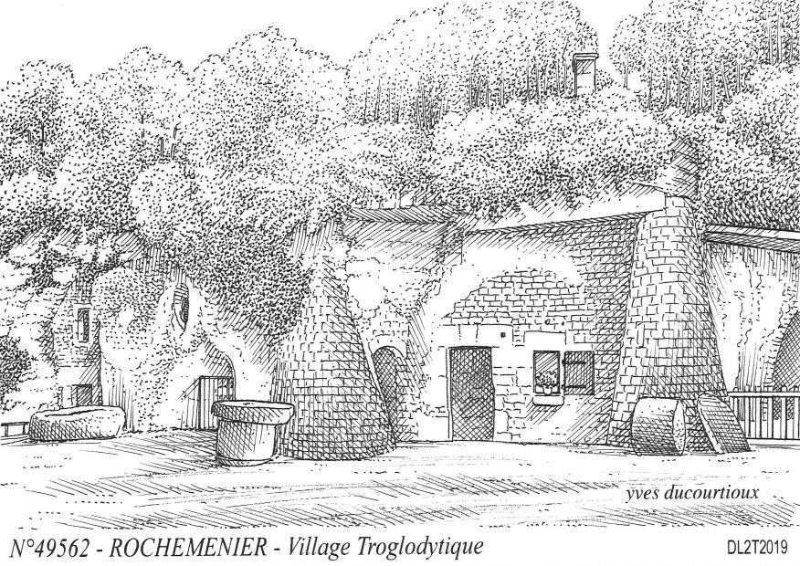 N 49562 - LOURESSE ROCHEMENIER - village troglodytique