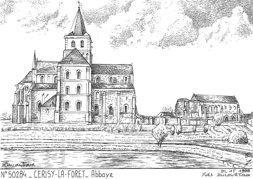 N 50284 - CERISY LA FORET - abbaye