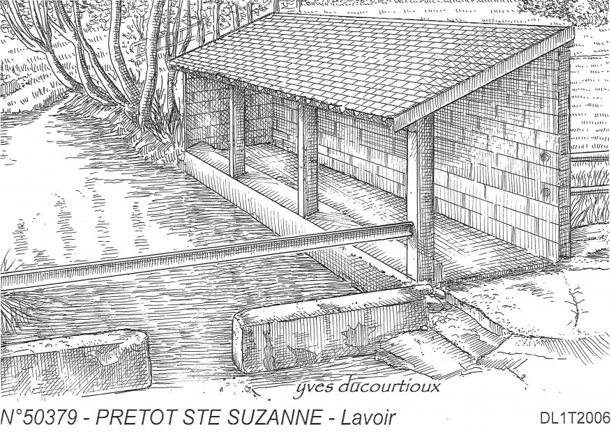 N 50379 - PRETOT STE SUZANNE - lavoir