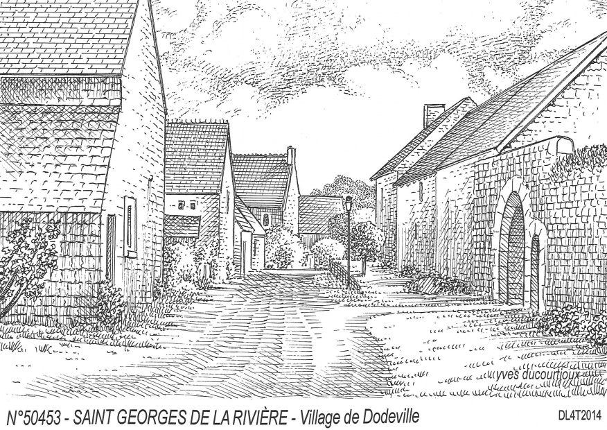 N 50453 - ST GEORGES DE LA RIVIERE - village de dodeville