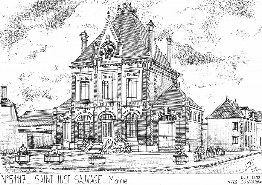 N 51117 - ST JUST SAUVAGE - mairie