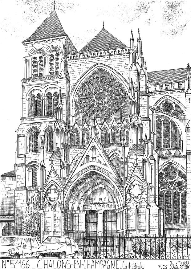 N 51166 - CHALONS EN CHAMPAGNE - cath�drale