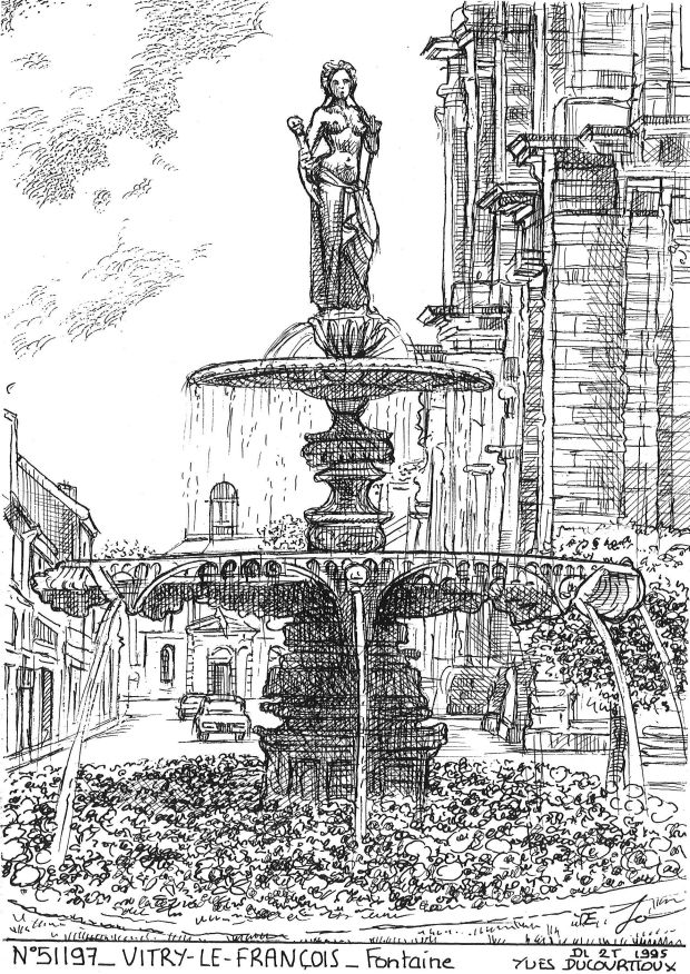 N 51197 - VITRY LE FRANCOIS - fontaine