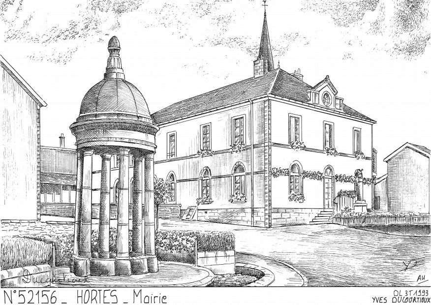 N 52156 - HORTES - mairie