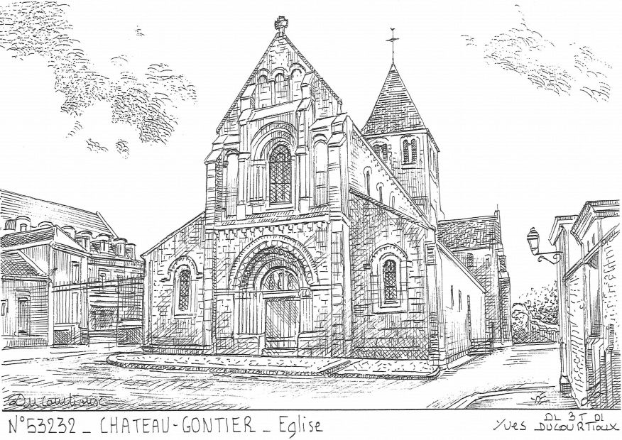 N 53232 - CHATEAU GONTIER - �glise