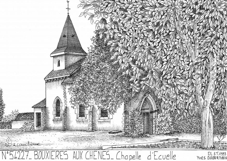 N 54227 - BOUXIERES AUX CHENES - chapelle d �cuelle