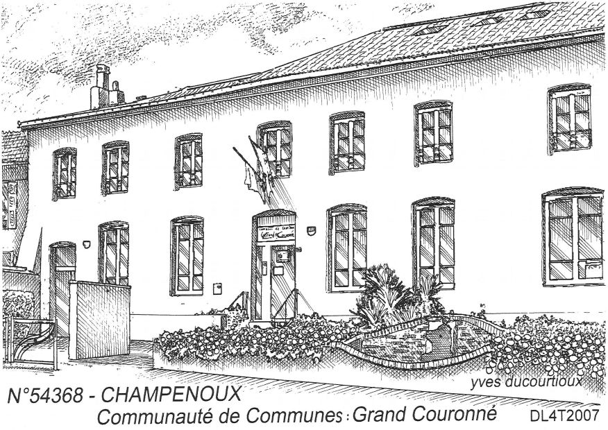 N 54368 - CHAMPENOUX - communaut� de commune grd cour