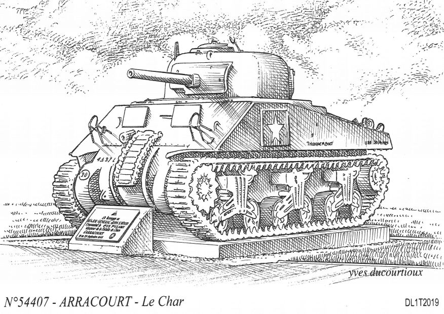 N 54407 - ARRACOURT - le char