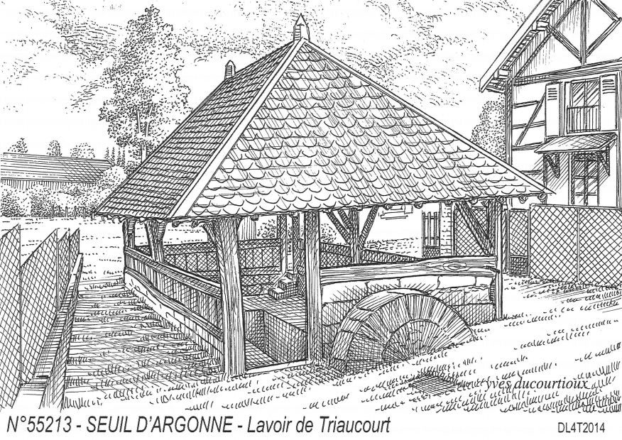 N 55213 - SEUIL D ARGONNE - lavoir de triaucourt