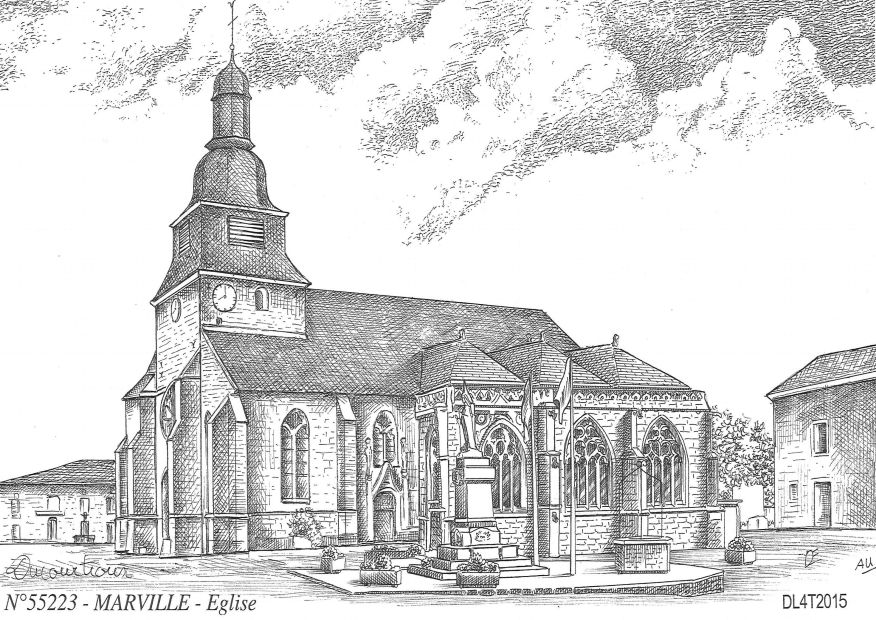 N 55223 - MARVILLE - �glise