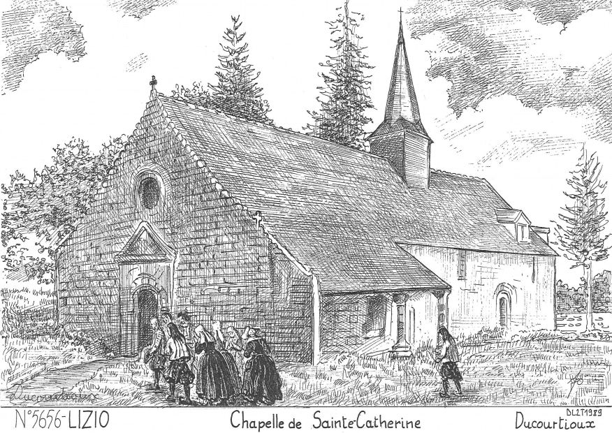 N 56056 - LIZIO - chapelle ste catherine