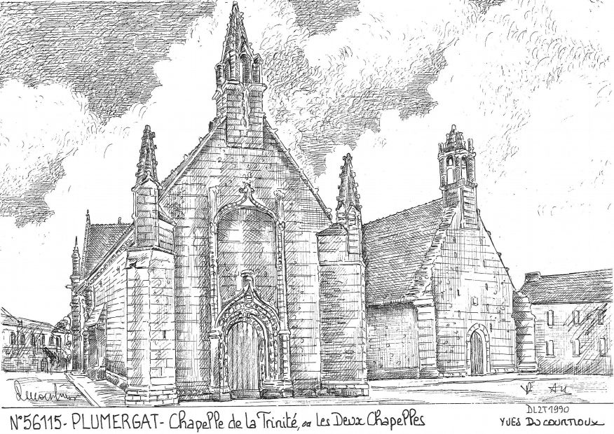 N 56115 - PLUMERGAT - chapelle de la trinit�