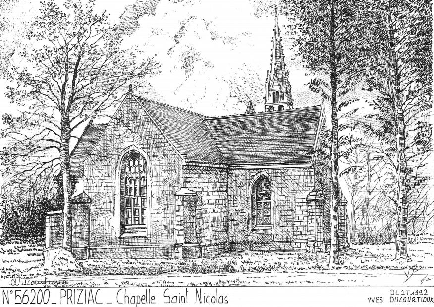 N 56200 - PRIZIAC - chapelle st nicolas