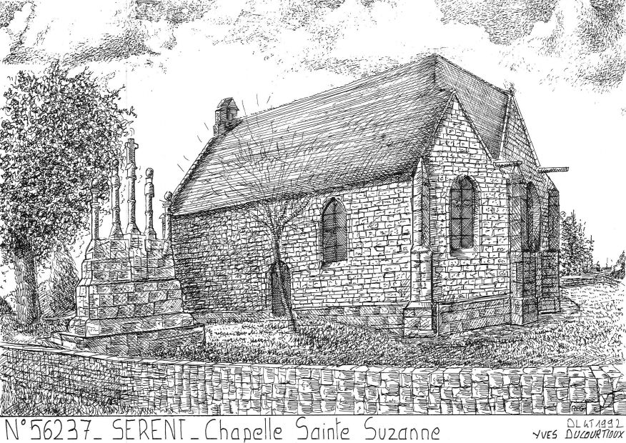 N 56237 - SERENT - chapelle ste suzanne