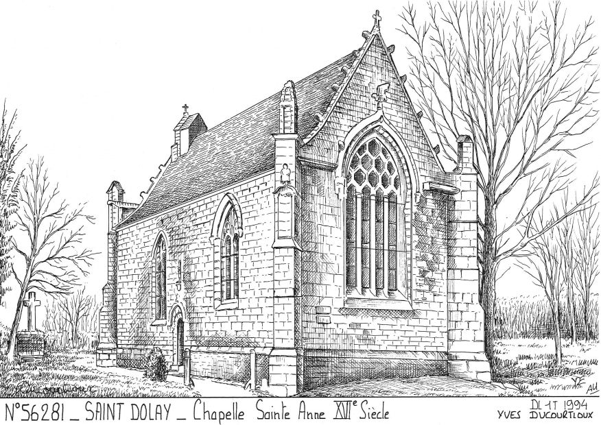 N 56281 - ST DOLAY - chapelle ste anne XVI� si�cle