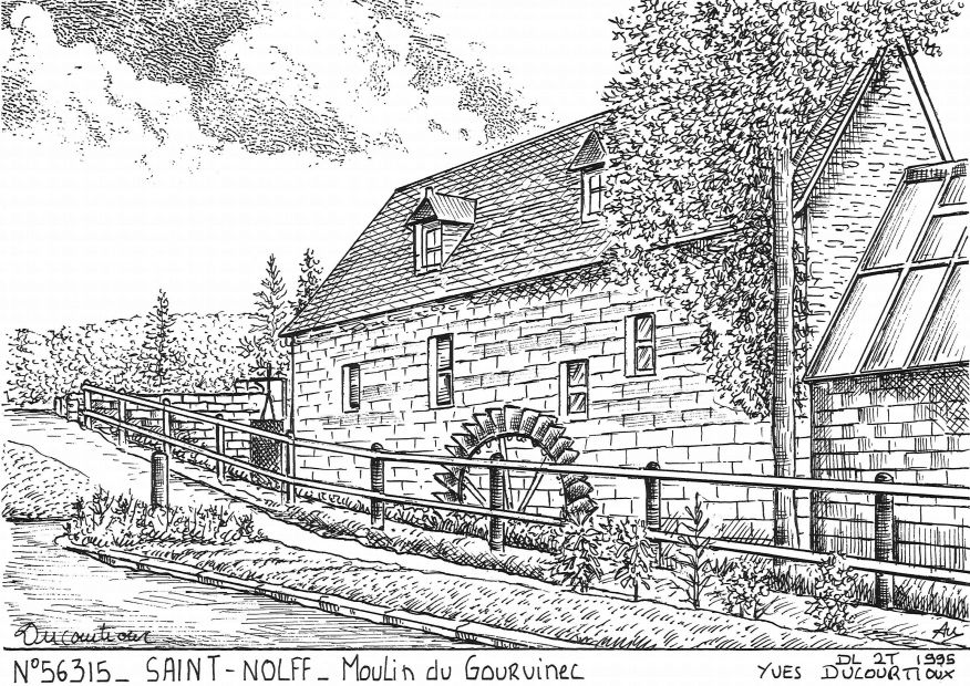 N 56315 - ST NOLFF - moulin du gourvinec