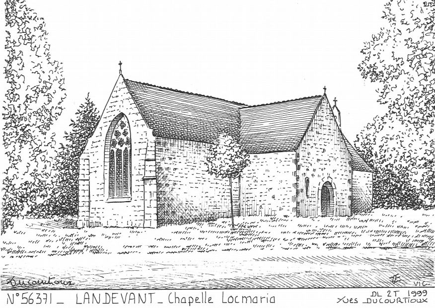 N 56371 - LANDEVANT - chapelle locmaria