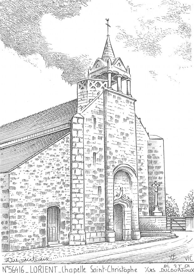 N 56416 - LORIENT - chapelle st christophe
