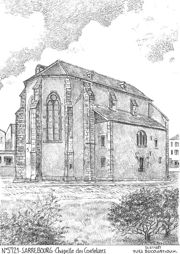 N 57021 - SARREBOURG - chapelle des cordeliers