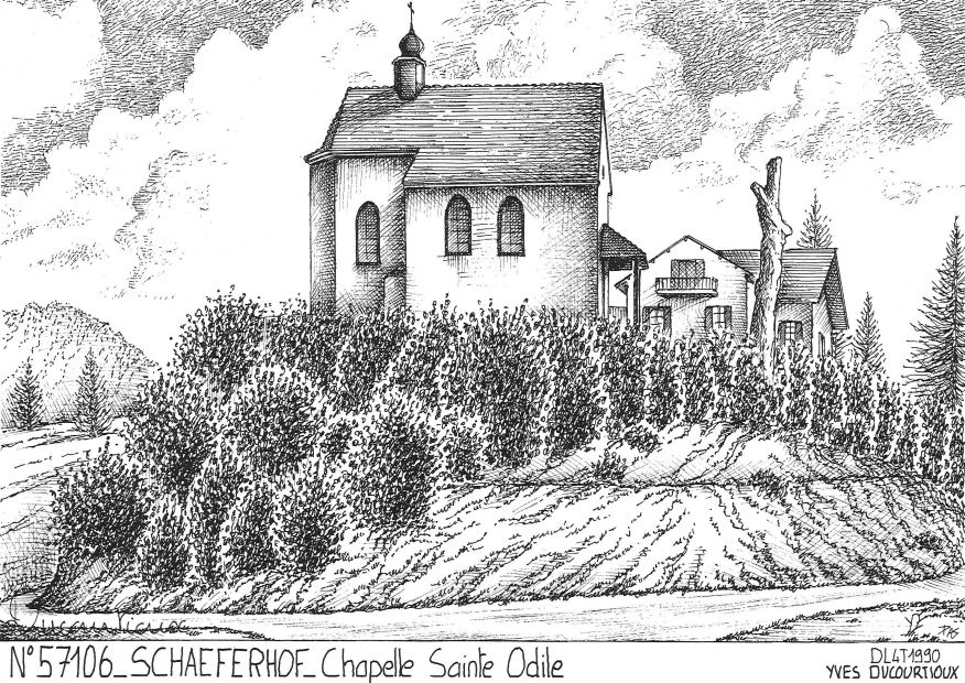 N 57106 - SCHAEFERHOF - chapelle ste odile