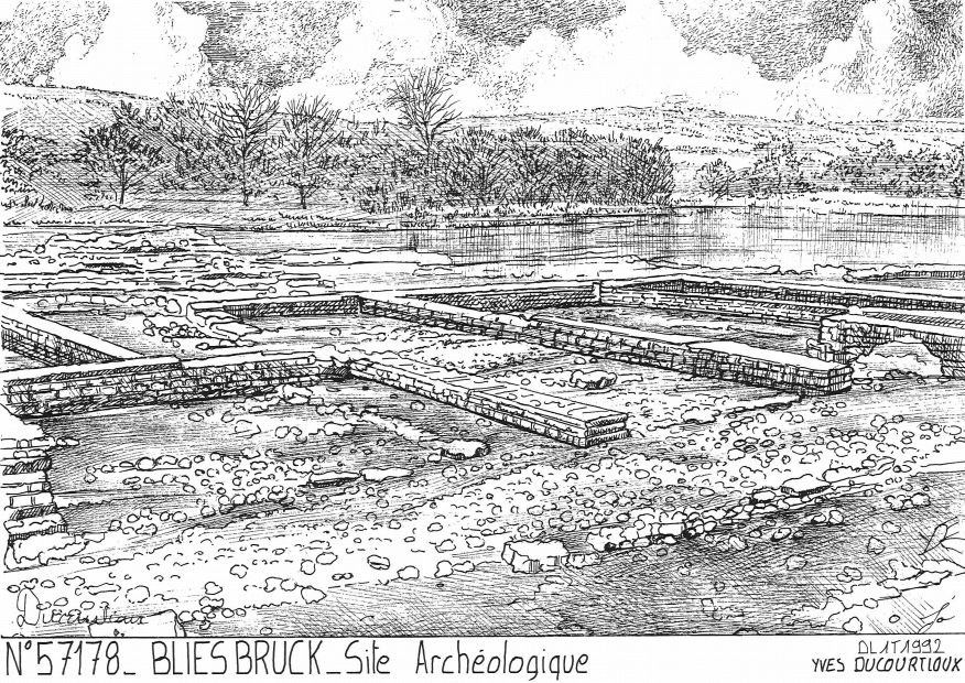 N 57178 - BLIESBRUCK - site arch�ologique