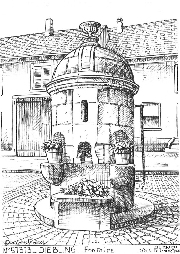 N 57373 - DIEBLING - fontaine