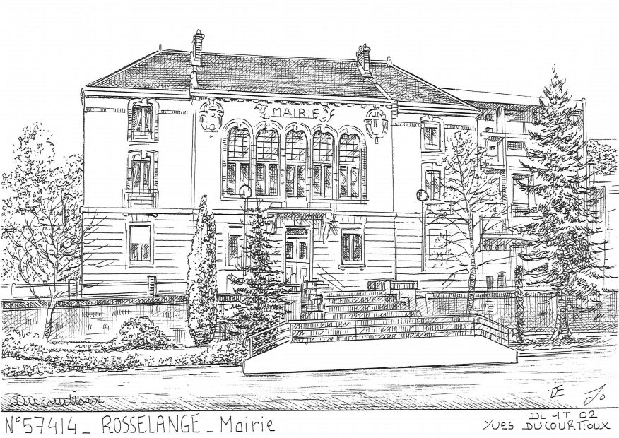 N 57414 - ROSSELANGE - mairie