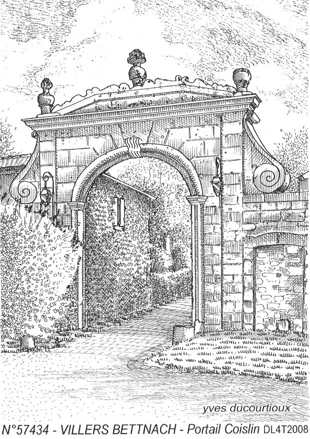 N 57434 - VILLERS BETTNACH - portail coislin