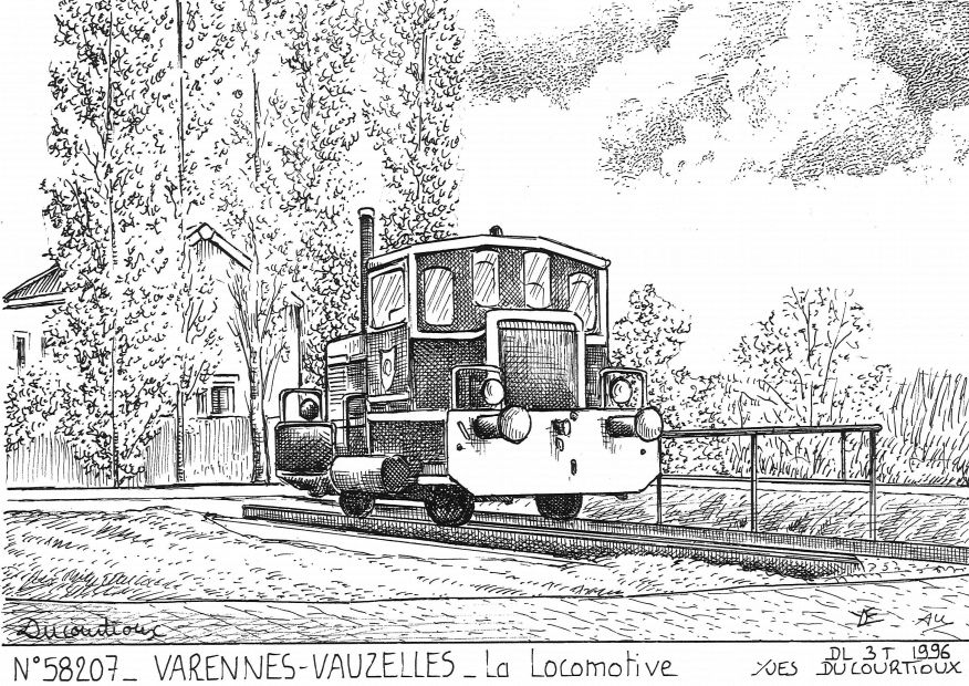 N 58207 - VARENNES VAUZELLES - la locomotive