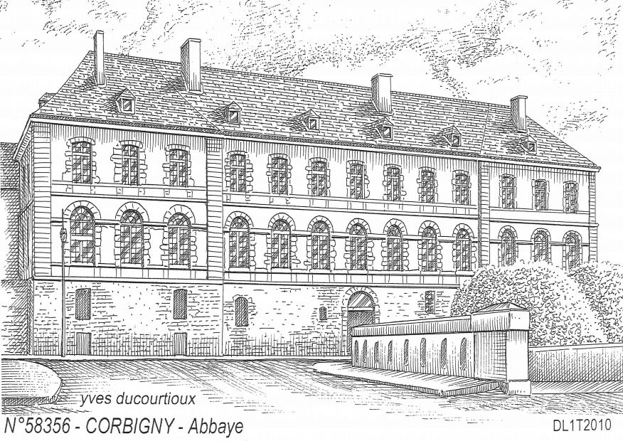 N 58356 - CORBIGNY - abbaye