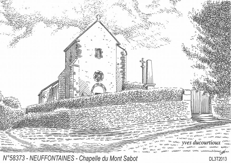 N 58373 - NEUFFONTAINES - chapelle du mont sabot
