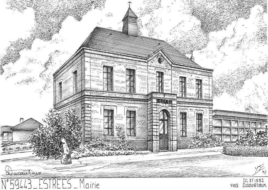 N 59443 - ESTREES - mairie