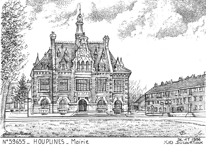 N 59655 - HOUPLINES - mairie