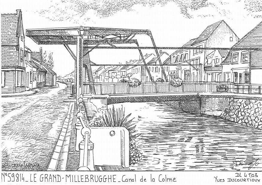 N 59814 - STEENE - canal au grand millebrugghe