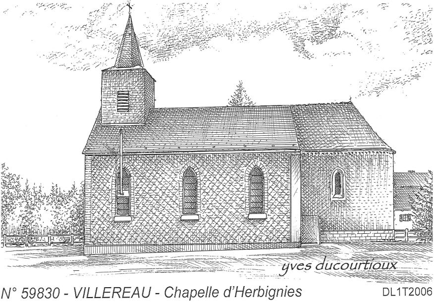 N 59830 - VILLEREAU - chapelle d herbignies
