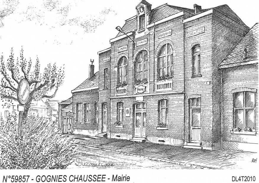 N 59857 - GOGNIES CHAUSSEE - mairie