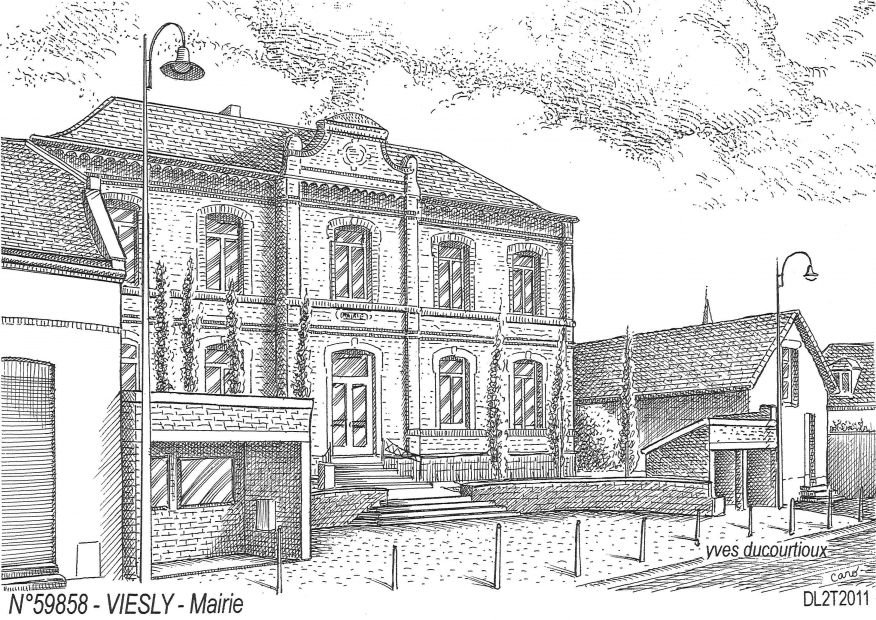 N 59858 - VIESLY - mairie