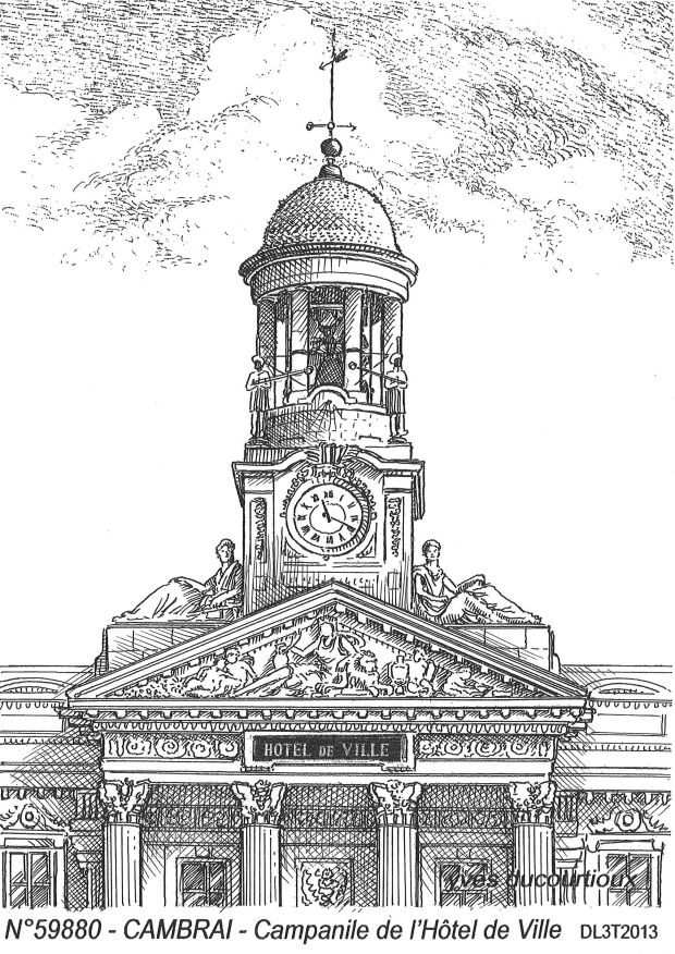 N 59880 - CAMBRAI - campanile de l h�tel de ville