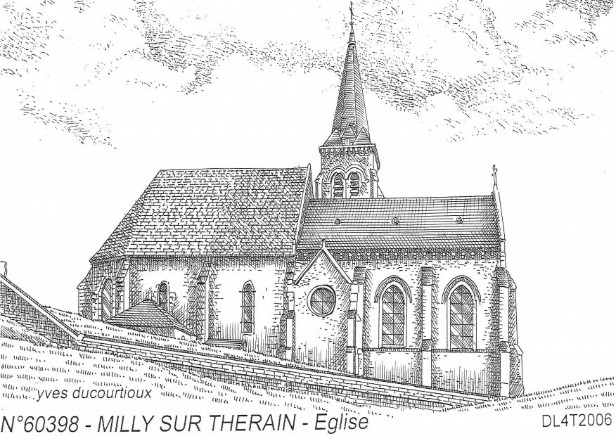 N 60398 - MILLY SUR THERAIN - �glise