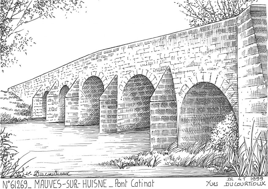 N 61269 - MAUVES SUR HUISNE - pont catinat